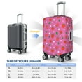 thumbnail image 6 of Haiem Strawberry Floral Luggage Cover Printed Suitcase Covers for Luggage Elastic Washable Suitcase Protector Fits 18-32 Inch Luggage-Small, 6 of 9
