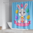 thumbnail image 1 of Xihbxyly Cortina de Ducha de Pascua, Diseño de Impresión Digital Vibrante, Tela de Poliéster Impermeable, Fácil de Limpiar y Mantener, Mejora La Decoración Del Baño, Idea de Regalo Navideña Única, Ce, 1 of 7