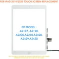 thumbnail image 2 of Touch Screen for iPad 7 7th 8 8th Gen 2019 2020 Screen Replacement, for iPad 10.2" A2197 A2198 A2200 A2270 A2428 A2429 A2430 Digiziter with Home Button & Repair Tools (Not LCD), 2 of 7