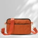 thumbnail image 1 of Bolsos Cruzados Bolso de hombro acolchado cruzados de hilo de bordado casual para fiesta (naranja), 1 of 8