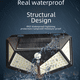 thumbnail image 3 of Lámpara de pared para exterior recargable con energía solar, lámpara de jardín, 100 LED, lámpara de inducción de cuerpo humano luminosa de cuatro lados, lámpara de calle, lámpara de jardín, 3 of 4