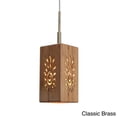 thumbnail image 3 of Woodbridge Lighting Light House Radiance Small Bamboo Pendant in Nickel/Natural, 3 of 3