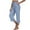 Light Blue, variant on Plebaso Women's Summer Capri Pants Straight Wide Leg Capris with Pockets Lightweight Plain Cropped Pants
