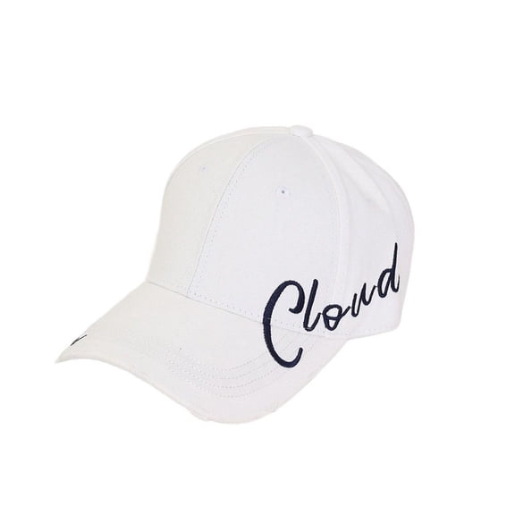 Men's Baseball Caps Washed Unstructured Breathable Unisex Dad Hat Classic Sun Hat White One Size