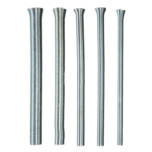 5 uds. Manual de doblador de tubos de resorte de alambre de PVC, resortes curvos, herramientas de doblado de tubos