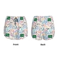 thumbnail image 5 of Lsque Back To School Printed Women's Running Shorts with Liner Pockets,Elastic Quick Dry Workout Athletic Gym Yoga Shorts,Womens High Waist Shorts-, 5 of 9