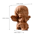 thumbnail image 2 of OUNONA Wooden Angel Figurine with Wings for Home Decoration, Miniature Sculpture, 1 Piece Elegant Ornament, 2 of 8