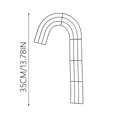 thumbnail image 2 of YYDENG Candy Cane Shaped Metal Wire Frame for Christmas DIY Wreath Craft Decoration and Holiday Seasonal Display Project, 2 of 2