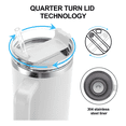 thumbnail image 3 of Vaso  Bloosom Térmico De 40oz Acero Inoxidable Blanco, 3 of 4