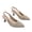 Beige, variant on Women's Spring & Summer Fashion Pointed Toe Stiletto Heels, Back Lace-Up & Back Strap Design, Breathable Fabric, Slim High Heel Dress Pumps for Daily & Party Wear Purple 40