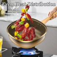 thumbnail image 3 of 12in Titanium Alloy Non-Stick Pot with Lid, Non-stick Cooking, Multi-functional Large Capacity, for Induction, Gas, Electric, and Halogen Stoves, Durable and Easy to Clean (Pot+Lid+Steamer), 3 of 8