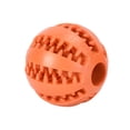 thumbnail image 1 of 6cm Jeu de Boules en Caoutchouc Naturel pour Chien - Rouge & Orange>, 1 of 5