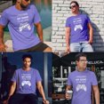 thumbnail image 3 of Greenyef Graphics I Paused My Game to Be Here Gamer Gift Funny Tee Men's T-Shirt Style-23 (Violet & White, Medium), 3 of 6