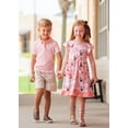 thumbnail image 4 of Millie Loves Lily Girls Coral Kitty 2-Pocket Dress, Big Girls,Size 10, 4 of 4