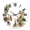 thumbnail image 2 of Designart 'Indoor House Plants Urban Jungle Iii' Traditional Wall Clock, 2 of 5