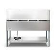 thumbnail image 3 of Four Pan Open Well Electric Steam Table with Undershelf and Sneeze-Guard, KM-OWS-4SG., 3 of 10