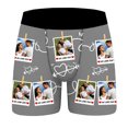 thumbnail image 5 of KHONTS Men's DIY Personalized Boxers Husband Boyfriend Funny Boxers for Men Valentine's Day Birthday for Him Grey L, 5 of 8
