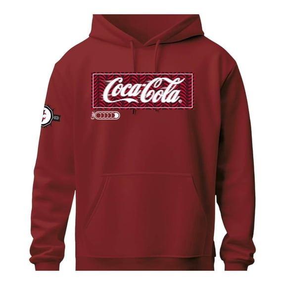 Sudadera Coca Cola para Caballero Logo Rojo Talla M