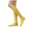 thumbnail image 6 of Dyfzdhu Women Stockings Calf Socks Winter Thermal Casual Soft Tube Socks Solid Color Fluffy Knee High Socks Christmas Gift, 6 of 6