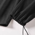 thumbnail image 6 of Ccpelsie Baggy Sweatpants for Girls Spring Casual Wide Leg Loose Fit Lounge Pants Elastic High Waist Drawstring Comfort Joggers(A01-Black,10-12 Years), 6 of 7