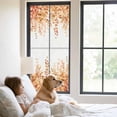thumbnail image 2 of Orange Eucalyptus Leaves Window Privacy Film, Spring Floral Summer Botanical Static Cling UV Sun Blocking Heat Control Window Tint, Non-Adhesive One Way Windows Privacy Cover 23.6''x59'', 2 of 7