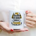 thumbnail image 3 of Coffee Mugs Beer Drinker With Fishing Problem Funny Brew Dad Gifts for Fisher Men, Fisherman Coffee Lovers 11oz 15oz White Mug Christmas Gift, 3 of 7