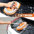 thumbnail image 2 of Car Wash Brush Kit with 45" Aluminum Alloy Long Handle, Car Wash Tools, Car Wash Mop Mitt, Chenille Microfiber Mitt Set, Car Cleaning Wash Kit, Window Squeegee, Wheel Brush, Cleaning Cloths, 2 of 6