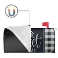 thumbnail image 2 of Buffalo Plaid Welcome Mailbox Covers Magnetic Letter Box Wrap Standard Size 21x18 Inch Mailbox Decor Post Letter Box Decoration for Outdoor Garden Yard, 2 of 5