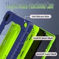 thumbnail image 7 of FIEWESEY for Walmart Onn 7 2024 Tablet Case for Onn 7 4th Gen Case Shockproof Hybrid for Kid Kids Friendly Shell Case Built in Shoulder Strap Stand for Walmart Onn 7 2024 Model 100135924 - NavyGreen, 7 of 7