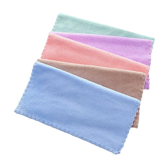 KDFWDM Face Wash Cloth, Makeup Remover Cloths Towel Coral Velvet Facial Microfiber Soft Fast Drying Facial Cleansing Towel for Face