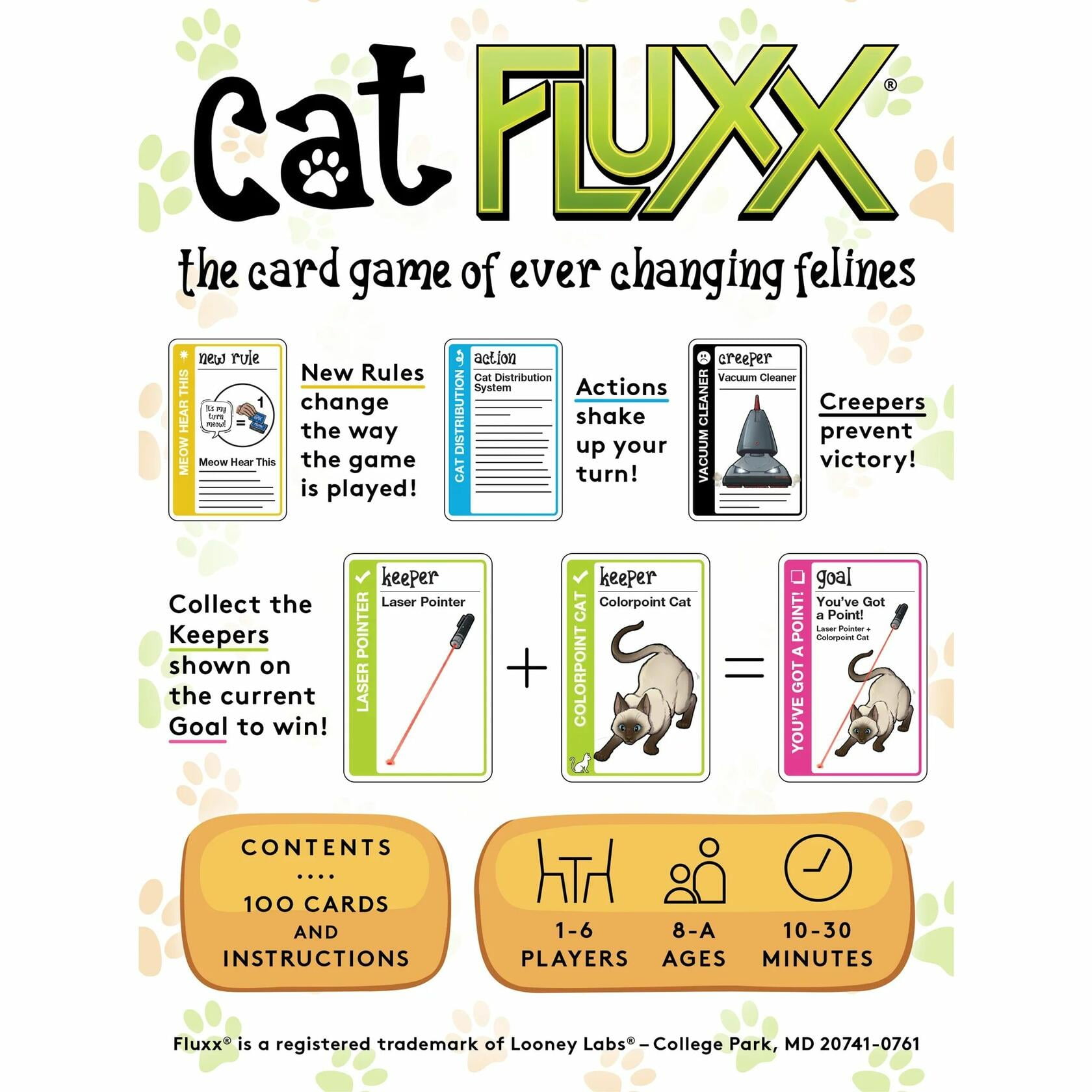 Cat Fluxx | The Cat-Themed Card Game of Feline Fun