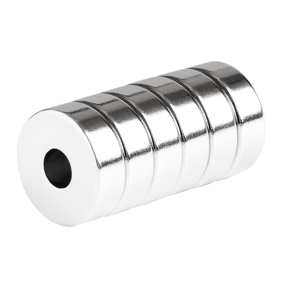 Wholesale 3/4"  x 1/8"  hole 1/4" N50 Neodymium Rare Earth Ring/Donut Magnets 