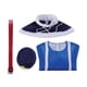 thumbnail image 5 of Disfraz de Juvia Lockser de Anime 100 Years Quest, peluca, vestido, uniforme, sombrero, chal, pegatinas, traje de fiesta de carnaval de Halloween para mujer, 5 of 5