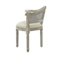 thumbnail image 2 of HomeRoots  24 in. Linen Arm Chair, Cream & Beige, 2 of 3