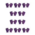thumbnail image 3 of Minnieouse 1 par de guantes sin dedos, tejido artesanal, cubierta de medio dedo, accesorio de ropa, calentador de manos con Color sólido para exteriores, Violeta 10piezas Minnieouse CBP334258, 3 of 4