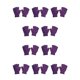 thumbnail image 2 of Minnieouse 1 par de guantes sin dedos, tejido artesanal, cubierta de medio dedo, accesorio de ropa, calentador de manos con Color sólido para exteriores, Violeta 10piezas Minnieouse CBP334258, 2 of 4