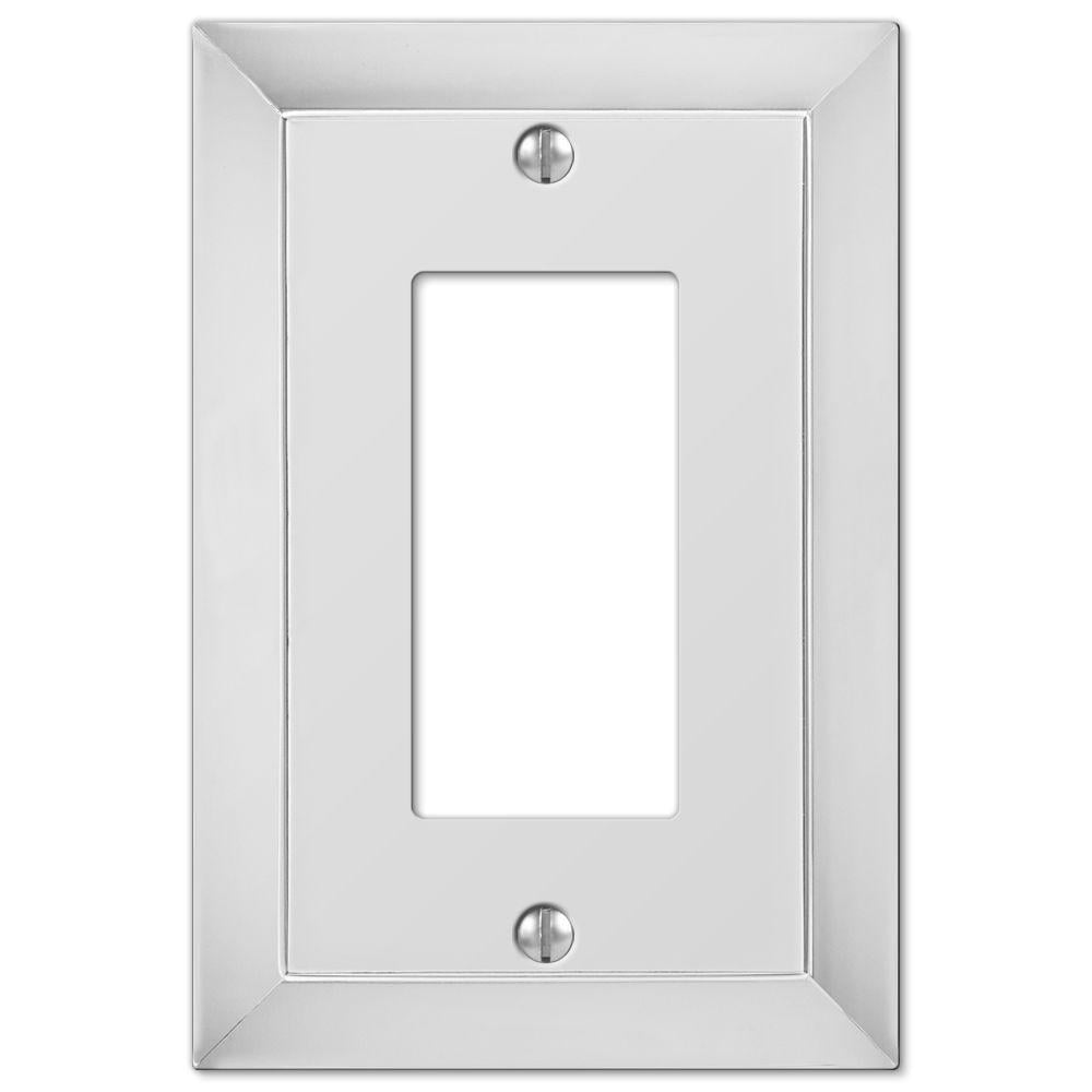 Hampton Bay Chrome 1Gang Decorator/Rocker Wall Plate (1
