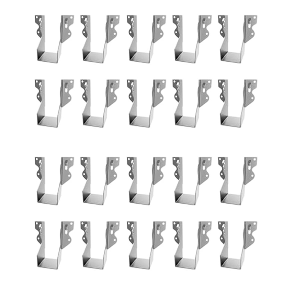 20Pcs Strong Tie Brackets LU24 2X4 Joist Hanger Galvanizing Face Mount Joist Hangers for Wood Hurricane Ties Rafter Ties