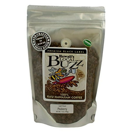 Hawaii S Local Buzz Premium Black Label Peaberry Light Roast 7 Hawaii S Local Buzz Premium Black Label Peaberry Light Roast 7 Ounce