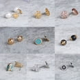 thumbnail image 2 of Pendientes De Plata Clásica Tory Burch Doble T Joyería Chapado En Oro De 18 Quilates Redondos TB Para Damas, 2 of 4