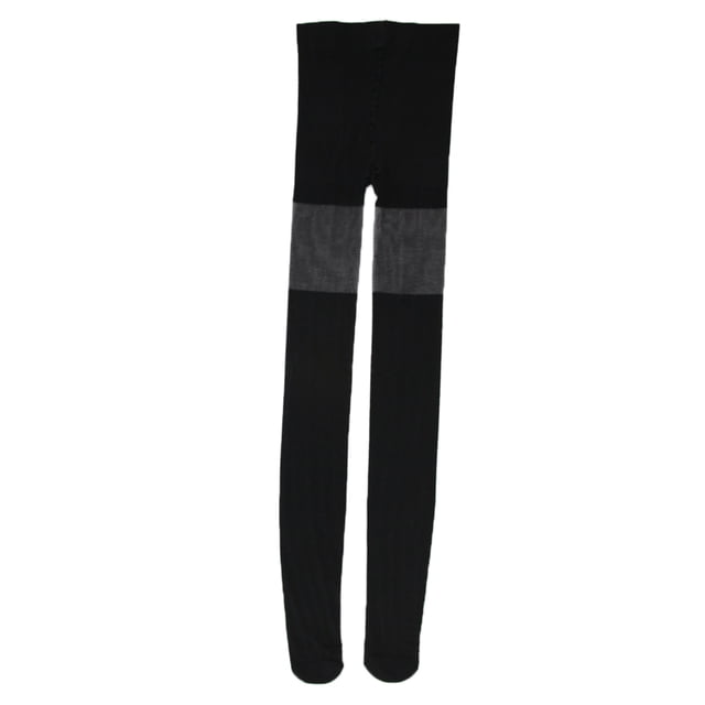 Medias Pantimedias Elástico Negro Señora Mujer Confortable Suave Relajante Patrón negro 7