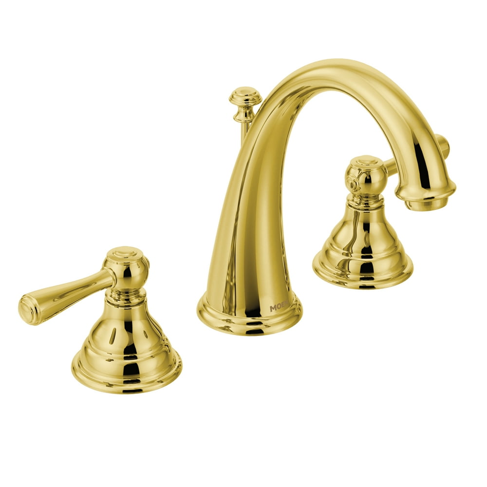 Kingsley Polished Brass Twohandle Bathroom Faucet
