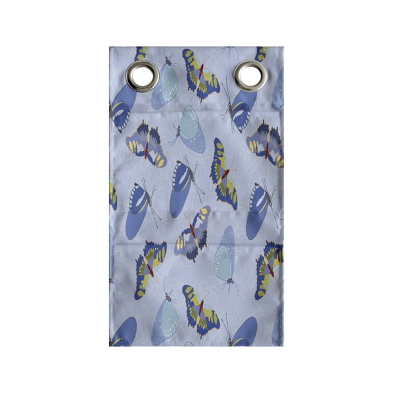 Butterfly Hanging Pocket Organizer, Pattern of Flying Insects Scattered Delicate Creatures Moths, Printed Polyester Storage Bag with Pockets, 9" x 16", Multicolor