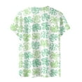 thumbnail image 5 of Wang6 St Patrick's Day Shirts for Womens Irish Shamrock Crew Neck Short-Sleeve Graphic Tees Casual Crew Neck Loose Printed T-Shirt Z_Yellow S, 5 of 5