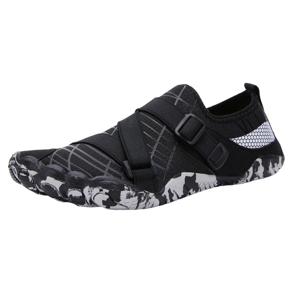 Wovix Women's Trail Running Barefoot Shoes Wide Toe Box Minimalist Sneakers Zero Drop Water Shoes Black 36
