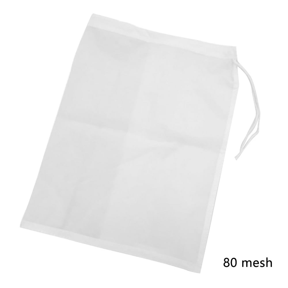 TureClos Coffee Strainer Bag Nylon Milk Juice Strainer Mesh Reusable Tea Kitchen Filter Bag, 80
