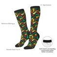 thumbnail image 4 of Yiaed Pineapple Fruit Colorful Print Great elasticity Adult Stockings Sports socks for Men and Women, 4 of 6