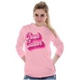 thumbnail image 3 of Breast Cancer Awareness Crush Cancer Women's Long Sleeve T Shirt Brisco Brands S, 3 of 6
