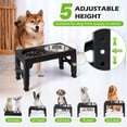 thumbnail image 2 of Cuencos elevados para perros Heeyoo, 5 alturas ajustables, 2 of 7
