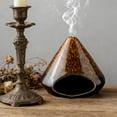 thumbnail image 6 of Handcrafted Ceramic Palo Incense Censer with Ash Catcher and Chimney – Wood Stick & Cone Holder, Home Decor, Perfect for Aromatherapy, Gifts Yellow, 6 of 6